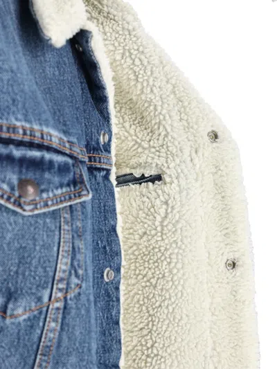 Levi's Sherpa Trucker Jacket Blue In Blue