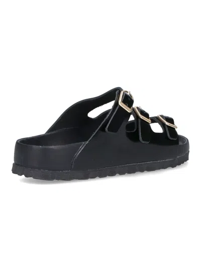 Birkenstock Sandals Florida In Black