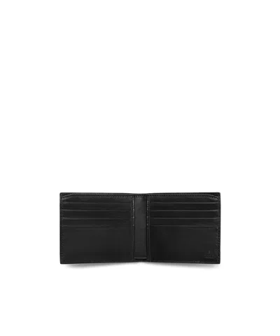 Gucci Compact Bi-fold Wallet Metal Clamp In Black