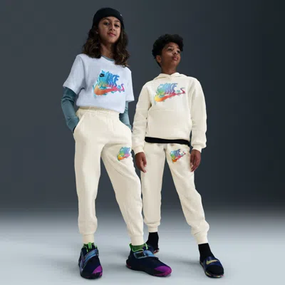 Nike Sportswear Club Fleece Big Kids' Jogger Pants In White