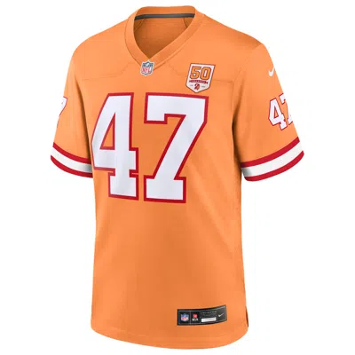 Nike John Lynch Tampa Bay Buccaneers 50th Anniversary  Men's Nfl Game Jersey In Orange