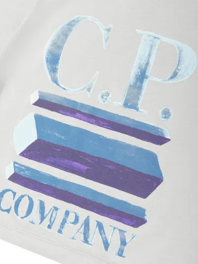 C.p. Company Short-sleeve Graphic-print T-shirt In Gray