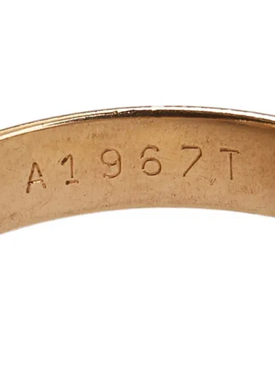 Pre-owned Cartier 1990-2015 18k Tricolor Gold Classic Trinity Ring In Pink