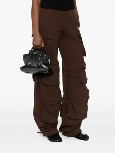 Attico Mini Crinkle Calf Leather Shoulder Bag With Adjustable Strap In Black