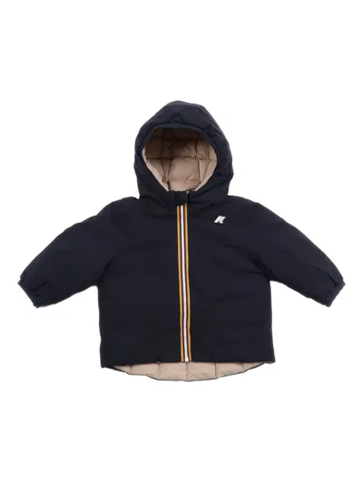 K-way Jack Hooded Padded Jacket In Blue