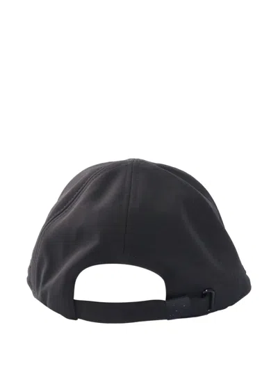C.p. Company Logo Baseball Hat In Black