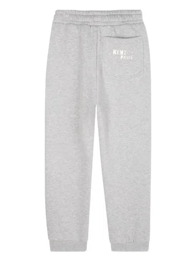 Kenzo Elasticated Track Pants In Gray
