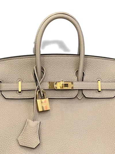 Pre-owned Hermes 2023 Birkin 25 Handbag In Gray