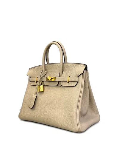 Pre-owned Hermes 2023 Birkin 25 Handbag In Gray