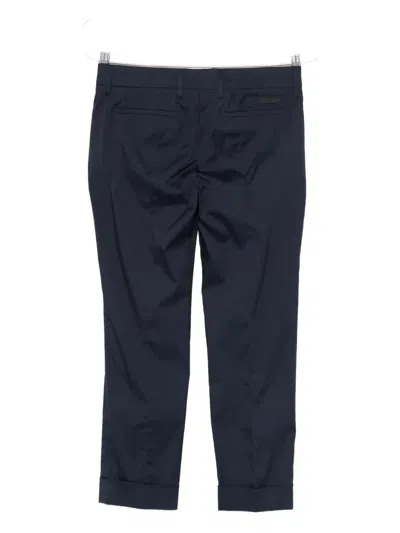 Prada Cuffed Pants In Blue