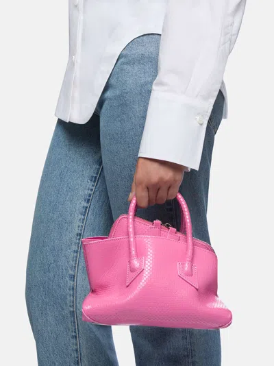 Attico ''la Passeggiata Mini'' Fuchsia Top Handle In Pink