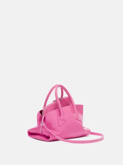 Attico ''la Passeggiata Mini'' Fuchsia Top Handle In Pink