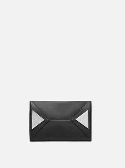 Attico Mini Leather Shoulder Bag With Dual Zip Closure In Black