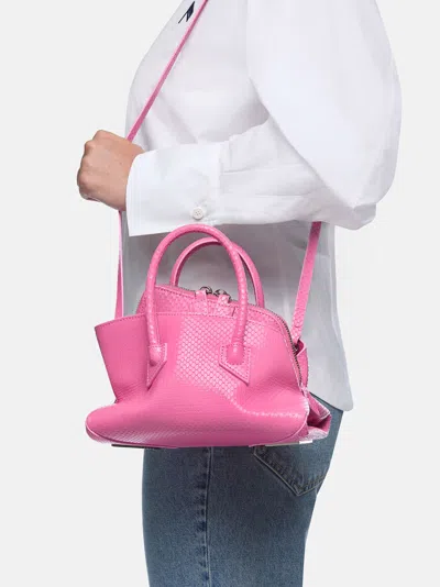 Attico ''la Passeggiata Mini'' Fuchsia Top Handle In Pink