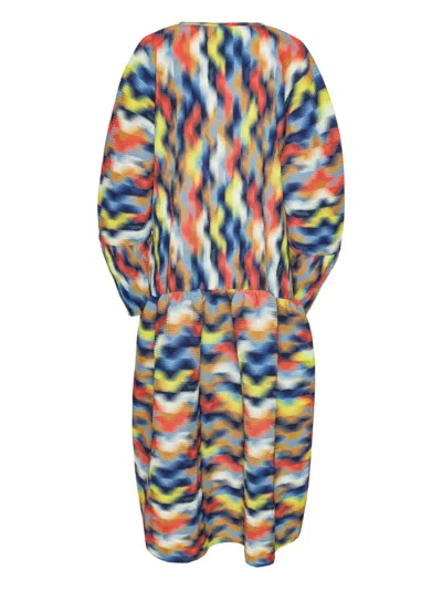 Henrik Vibskov Wavy Cubes Dress In Multi