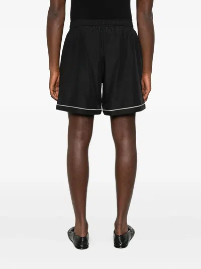 Amiri Logo-print Shorts In Black