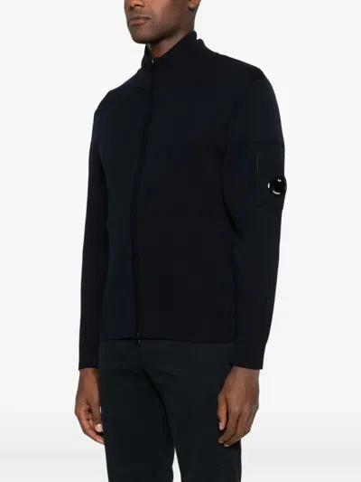 C.p. Company C.p.company Knitwear Cardigan In Black