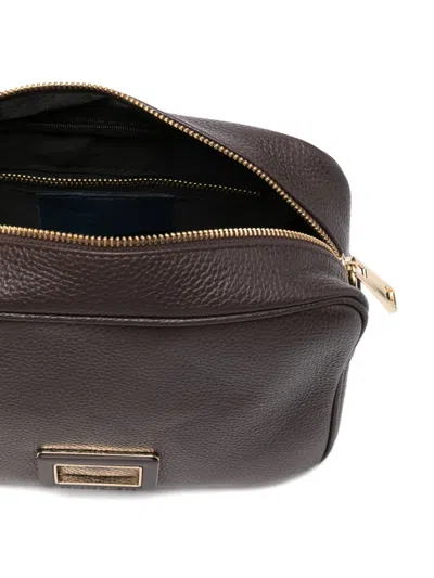 Marc Ellis Rectangle Logo-plaque Shoulder Bag In Brown