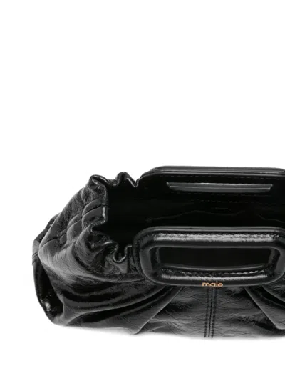 Maje Crackled Mini Bag In Black