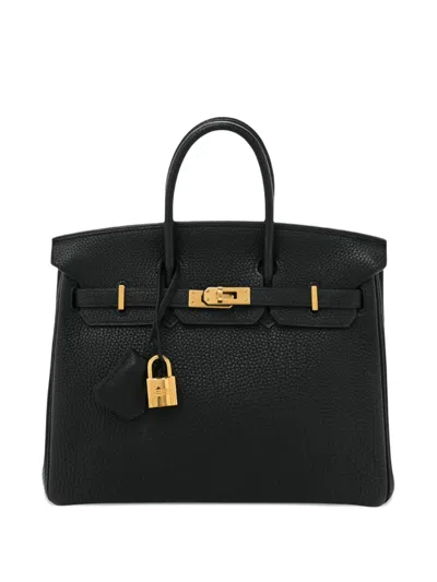 Pre-owned Hermes 2024 25 Birkin Handbag In Black