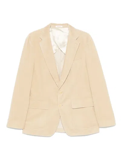 Fursac Corduroy Blazer In Neutral