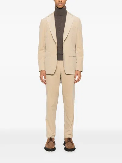 Fursac Corduroy Blazer In Neutral