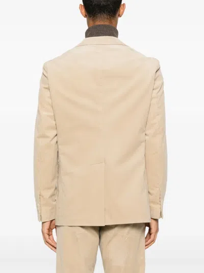 Fursac Corduroy Blazer In Neutral