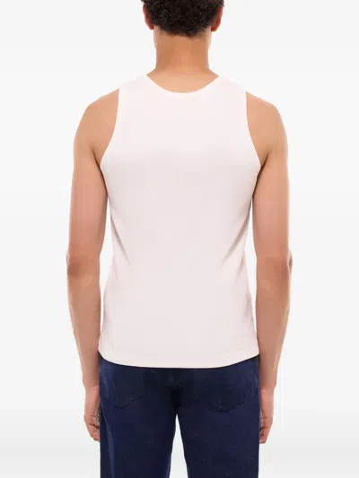 Fursac Ribbed Cotton Vest In White