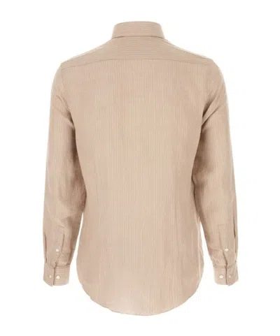 Calvin Klein Long-sleeved Shirt In Nude