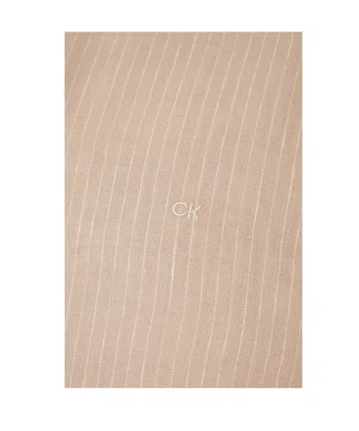 Calvin Klein Long-sleeved Shirt In Nude
