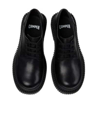 Camper Round-toe Business Dress Shoes In Black