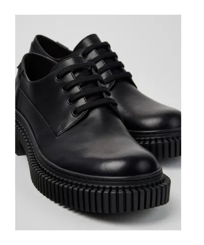 Camper Round-toe Business Dress Shoes In Black