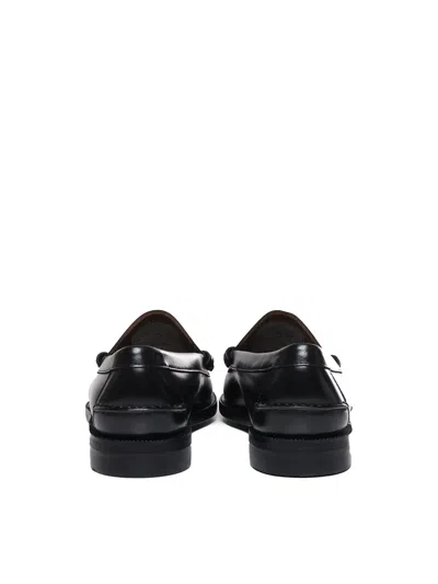Sebago Dan Po Lt Leather Loafers In Black