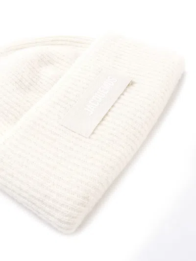 Jacquemus Le Bonnet Beanie In White