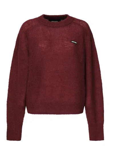 Rotate Birger Christensen Sweater With Lettering Logo In Red