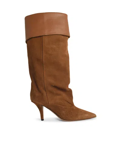 Paris Texas Reverse 85 Suede Ankle Boots In Brown