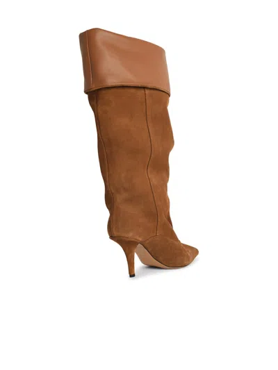 Paris Texas Reverse 85 Suede Ankle Boots In Brown