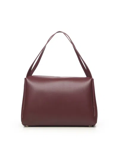 Themoirè Eudora Shoulder Bag In Burgundy