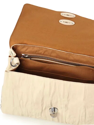 Zanellato Pleated Postina Bag S In Black