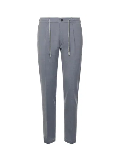 Eleventy Drawstring Waist Casual Pants In Gray