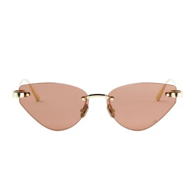 Dior C B5u Cat-eye Metal Sunglasses In Pink