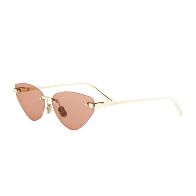 Dior C B5u Cat-eye Metal Sunglasses In Pink