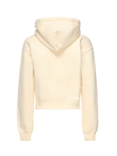 Jacquemus Cotton Hoodie In White