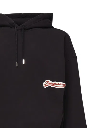 Jacquemus Relaxed Fit Hoodie With Drawstring In Brown