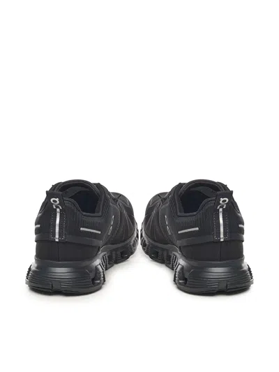 On Low-profile Sneakers With Segmented Sole And Reflective Accents In Black