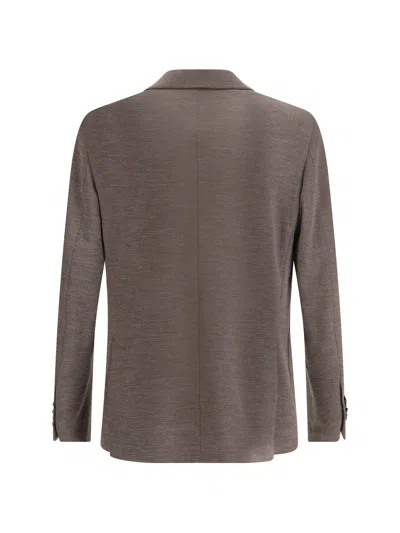 Lardini Easy Wear Drop Jacket In Gray