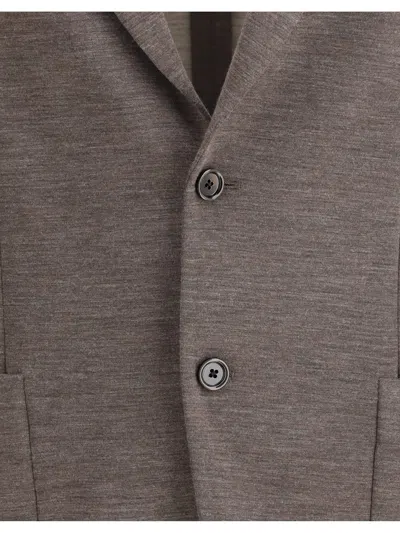 Lardini Easy Wear Drop Jacket In Gray