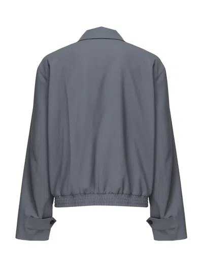 Marni Lightweight Wool Jacket In Gray