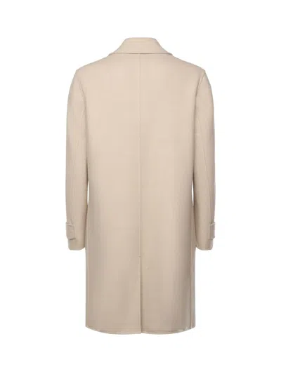 Eleventy Platinum Man Coat Beige Size 38 Wool In Neutral