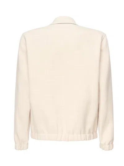 Eleventy Wool Bomber Jacket In Neutral